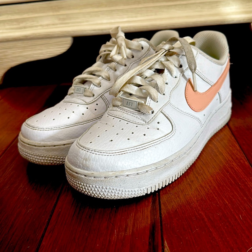 Nike Air Force 1 ‘07 “Fossil Rose” DN1430-106 White Pink Woman’s 7.5.